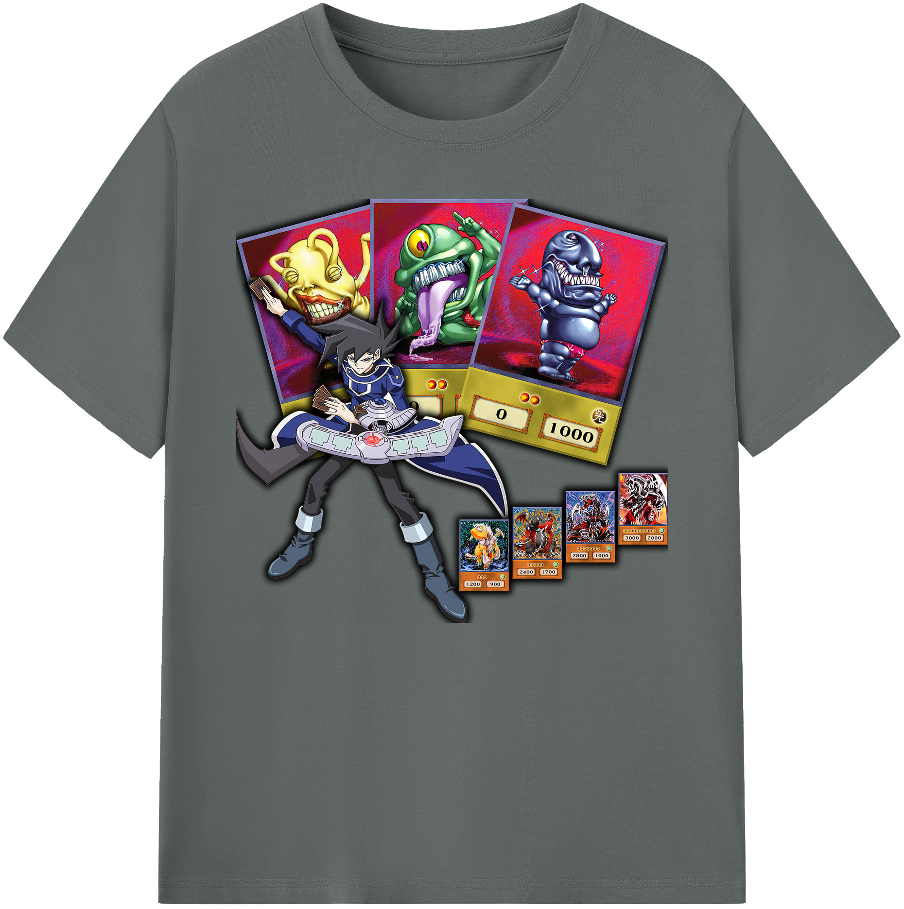 （画像用） 遊☆戯☆王 Yu-Gi-Oh! 綿100％ メンズ半袖Tシャツ｜肌触りやわらか＆通気性